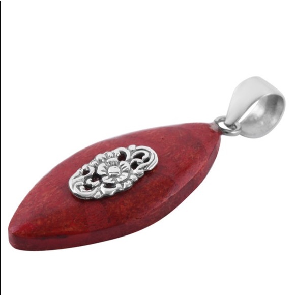 Sponge Coral Pendant in Sterling Silver - Picture 3 of 8